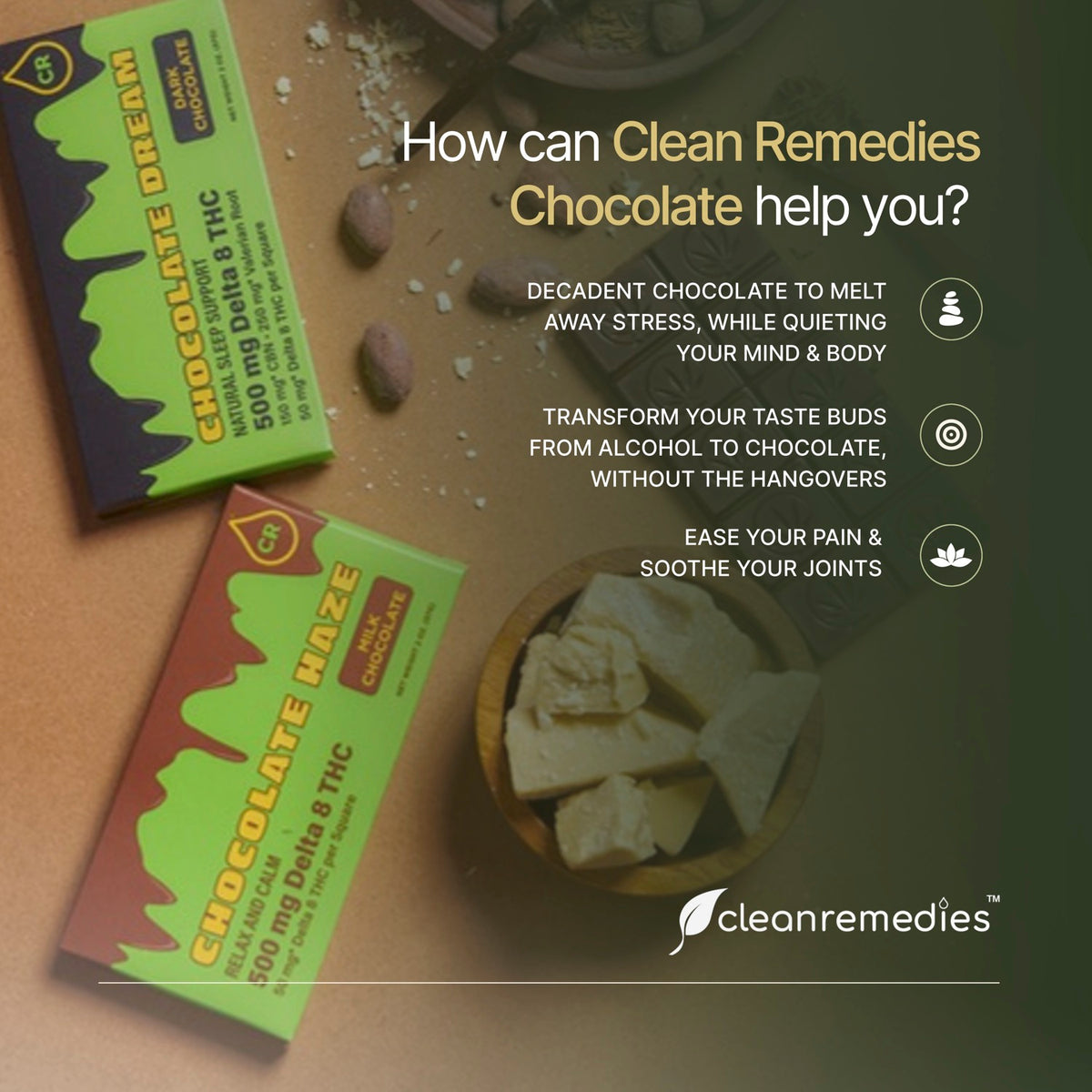 Delta 9 THC Chocolate Delight – Clean Remedies