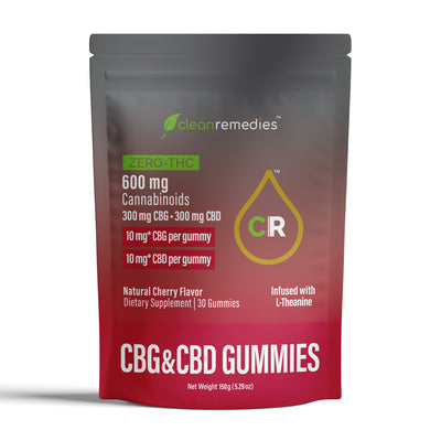 CBG & CBD Optimal Wellness Gummies 600 mg