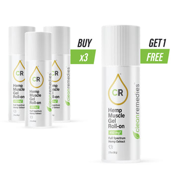 CBD Muscle Gel Roll On 1800mg / 2 oz - Bundle