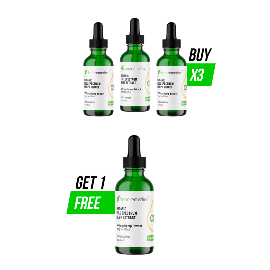 Full Spectrum CBD Tincture 900mg - Bundle (Buy 3, get 1 Free