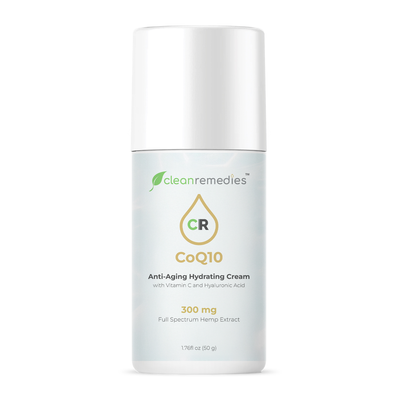 CoQ10 Anti-Aging Hydrating CBD Cream with Vitamin C