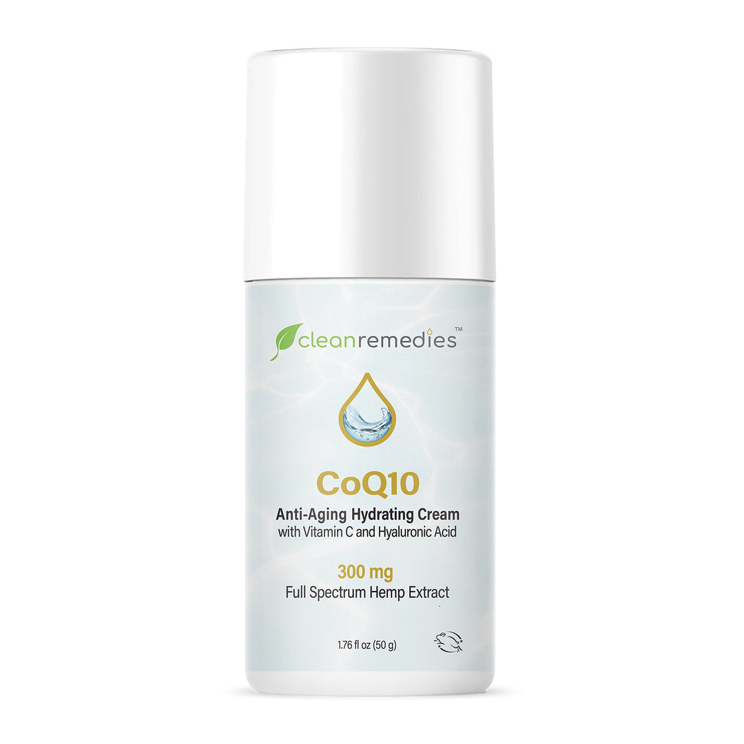 CoQ10 Anti-Aging Hydrating CBD Cream Vitamin C 300mg – Clean Remedies