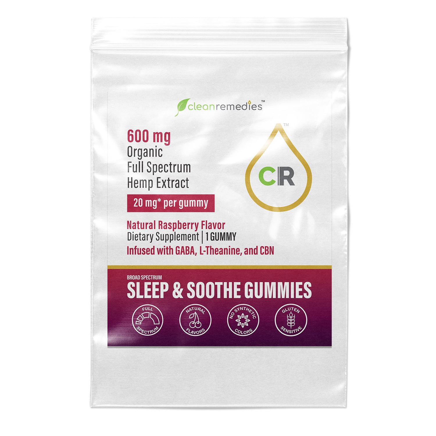 Sleep & Soothe CBD Gummies - Sample / 1 Gummy