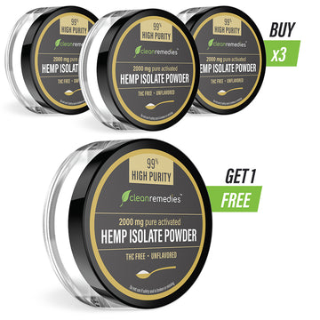 99%+ Pure CBD Isolate Powder 8000mg - Bundle